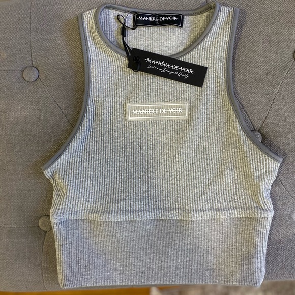 Ribbed Racerback Crop Top - Picture 4 of 5